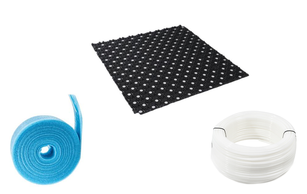 Gesamtansicht 10 - 100 m² Dünnschichtsystem Fußbodenheizung