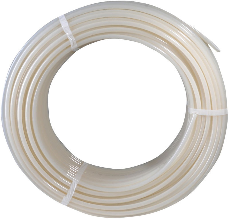 Heizrohr PE-Xa 17x2 mm, Frontalansicht, auf weißem Hintergrund