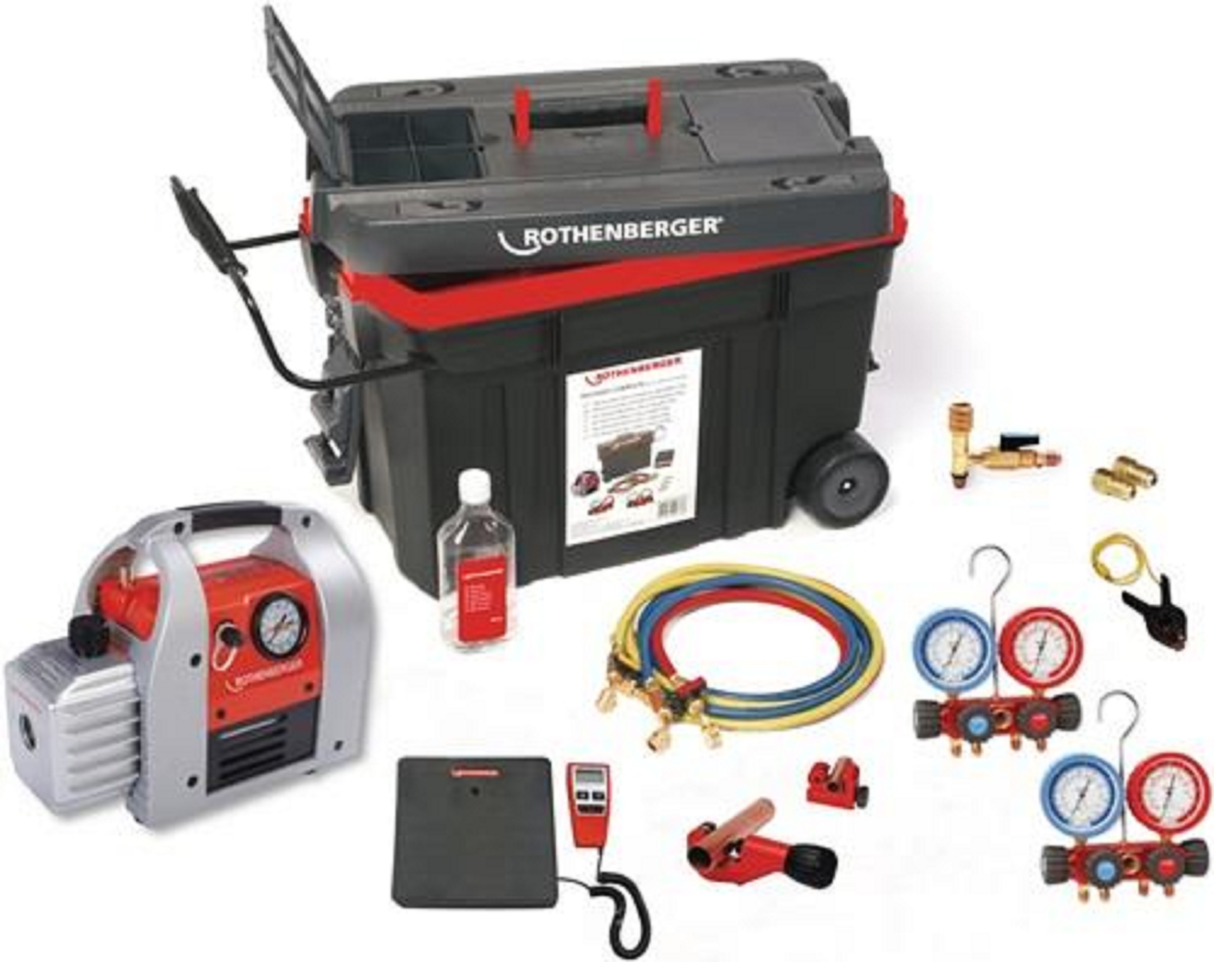 Kälte/Klima-Komplettset ROCADDY 120 R32 ANALOG b.1 3/8 Zoll 6-35mm | ROTHENBERGER