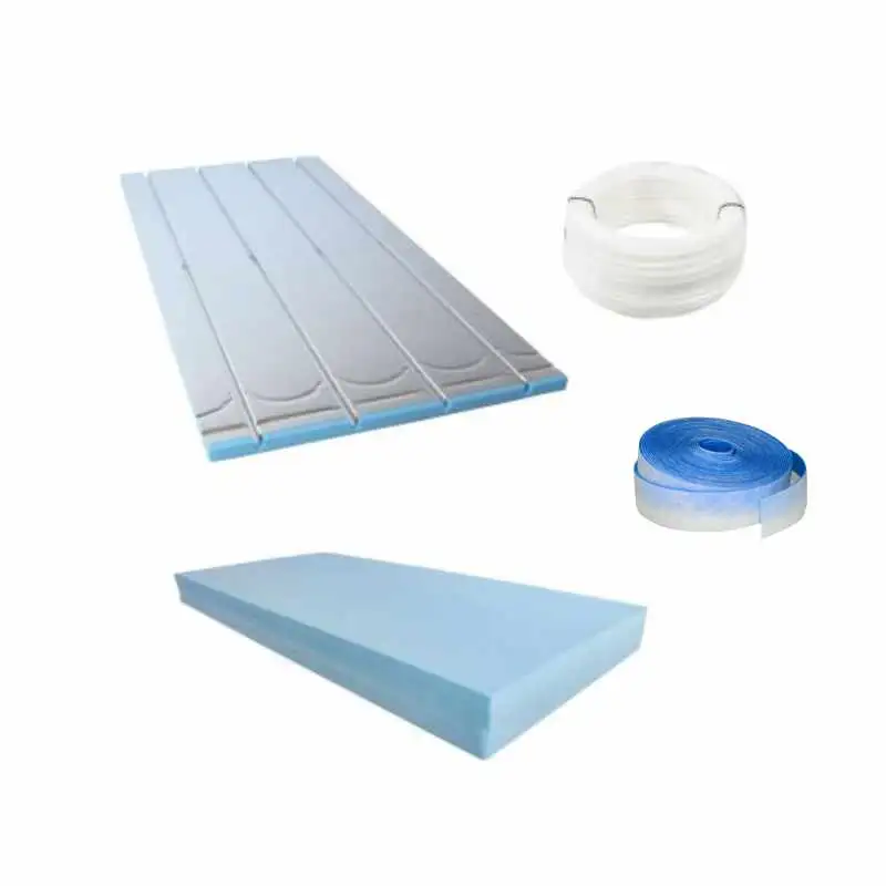 10 m² XPS Trockenbauset – PE-RT Heizrohr 16x2mm – mit Ausgleichsplatte – mit Randdämmstreifen