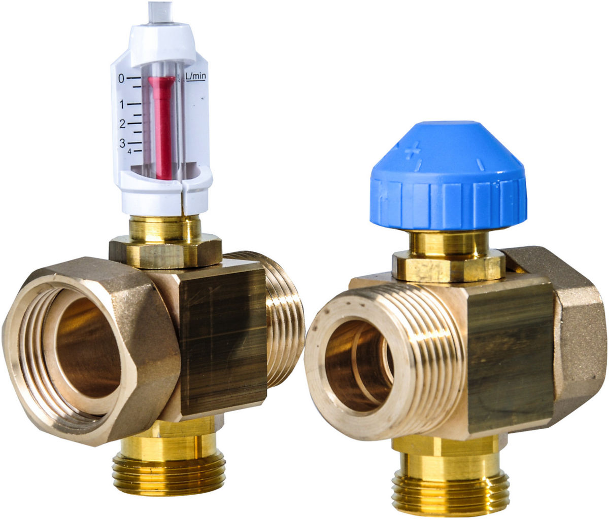 Heizkreiserweiterungsset HKV-D, vernickelt, 0-4 Liter Heizkreiserweiterungsset HKV-D, schräg von vorne