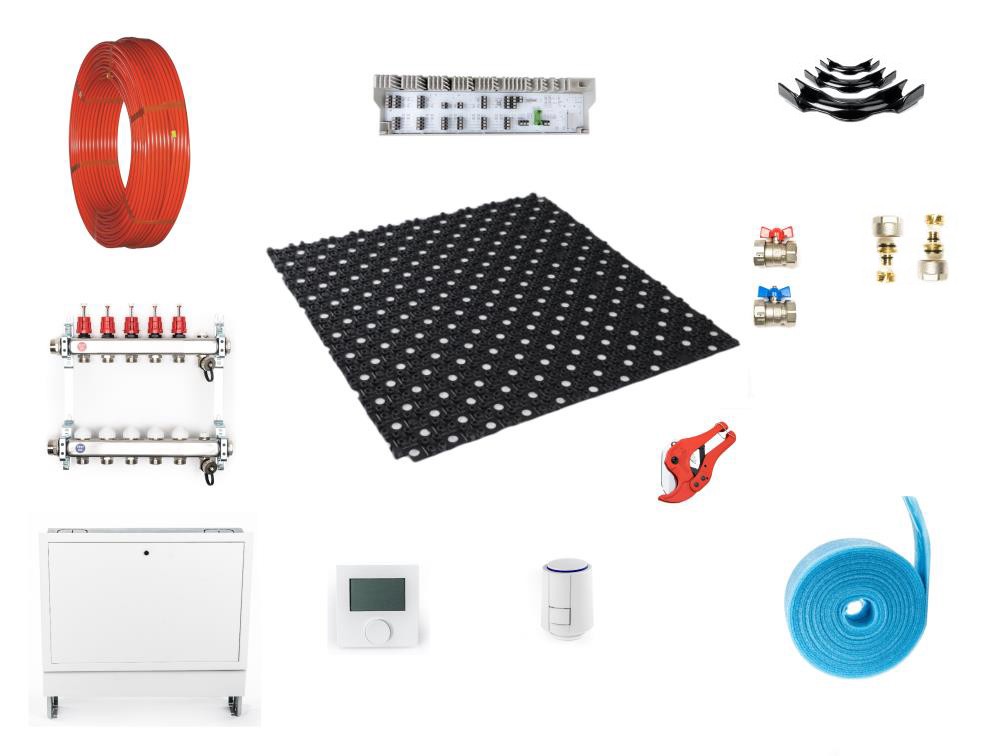 RT Dünnschichtset ohne Estrich - VA 10 - PB - 20m²