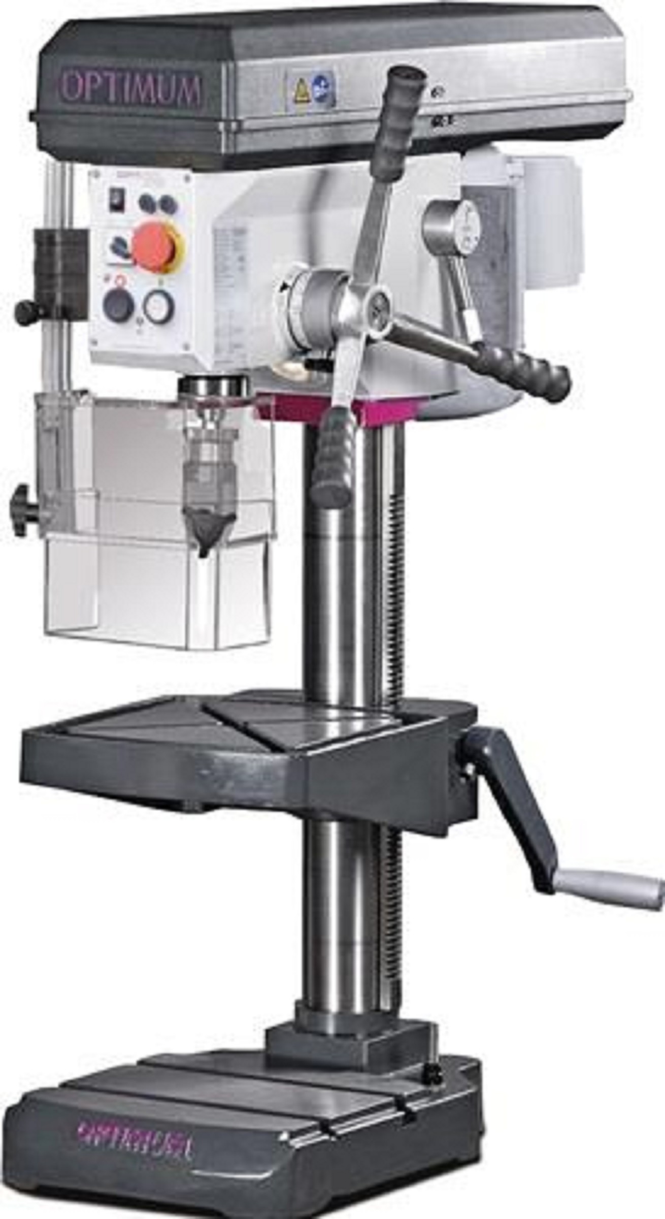 Tischbohrmaschine B 24 H 24mm MK2 350-4000min-¹ m.Not-Halt-Schalter | OPTI-DRILL