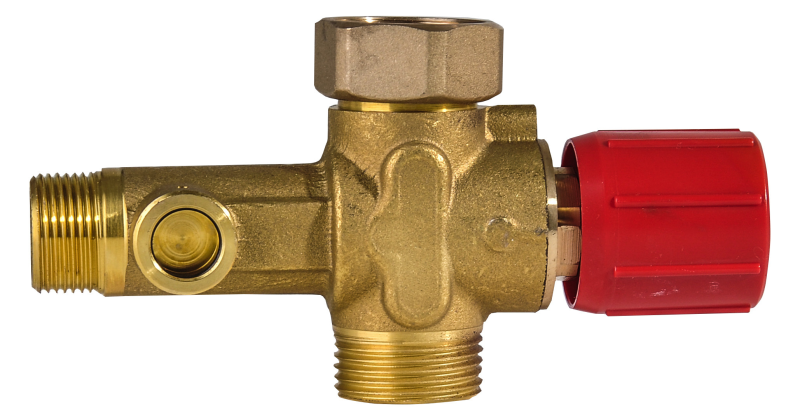 Thermostatisches Einspritzventil 1" AG, Vorderansicht