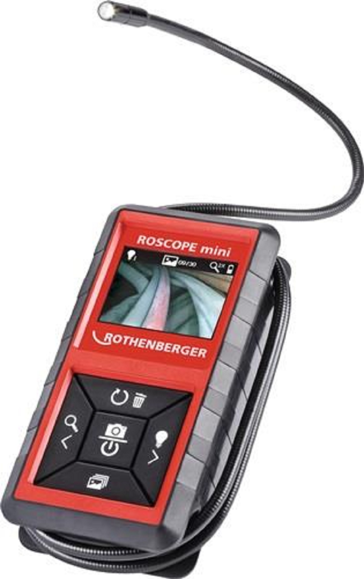 Akku-Inspektionskamera ROSCOPE®mini 2 Zoll 320x240 8,5mm | ROTHENBERGER Akku-Inspektionskamera ROSCOPE®mini 2 Zoll 320x240 8,5mm | ROTHENBERGER
