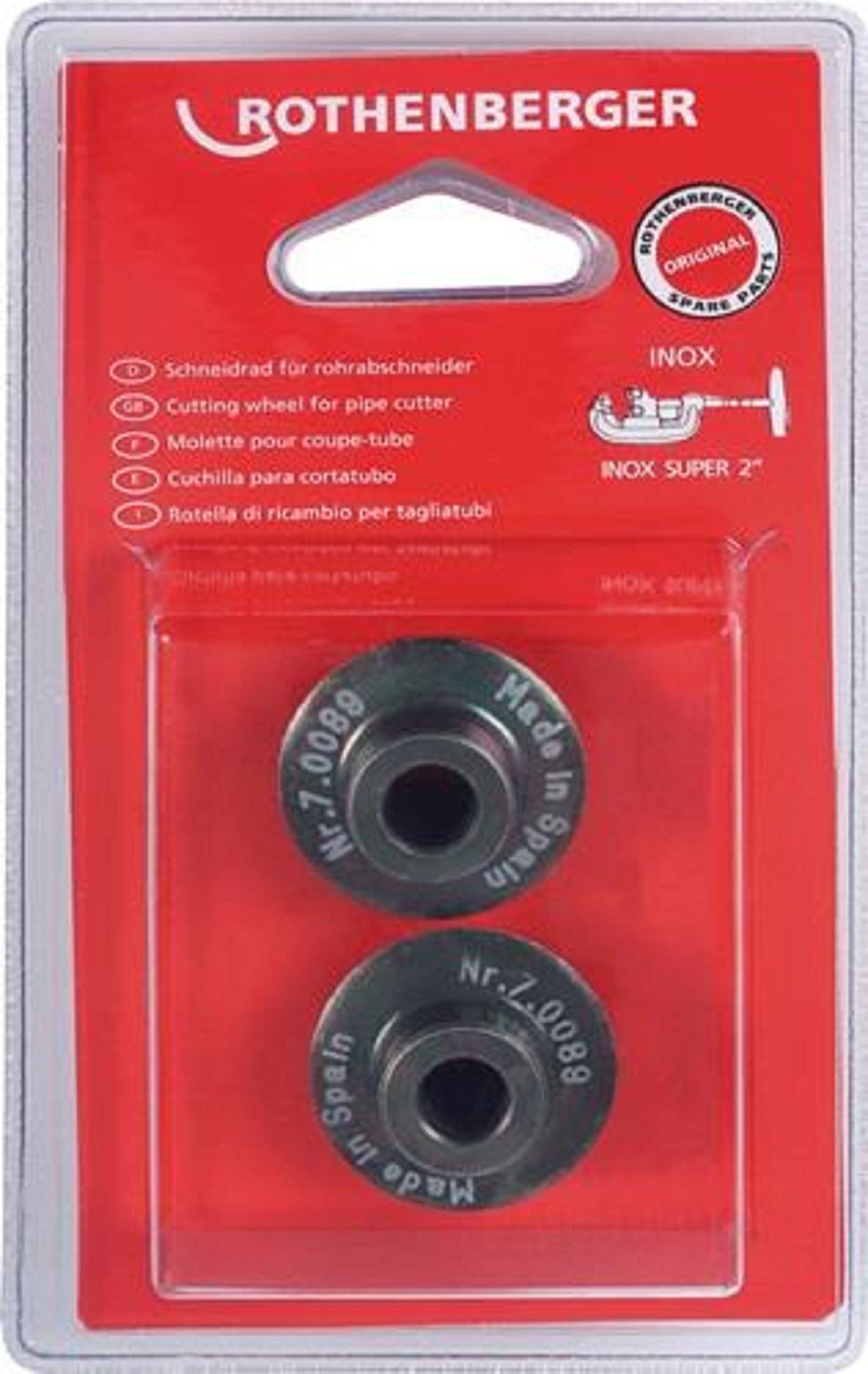 Ersatzschneidrad-D.31,5mm hochlegiertem,gehärtetem STA | ROTHENBERGER | VPE: 2 Stk.