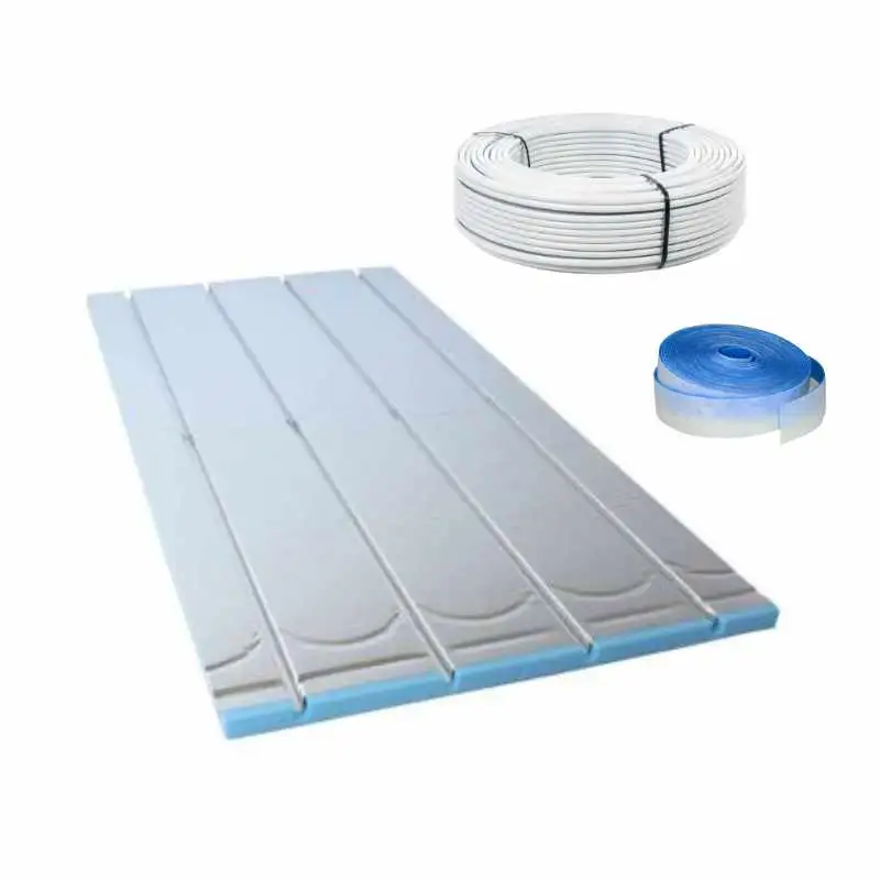 10-150 m² XPS 500 Trockenbau Fußbodenheizung Set – ALU 16×2 – VA 15 – ohne Ausgleichsplatte