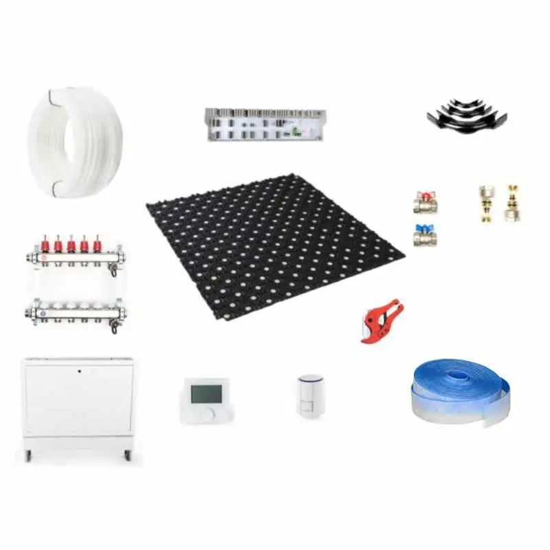 10-100 m² Dünnschichtsystem Fußbodenheizung mit Regeltechnik