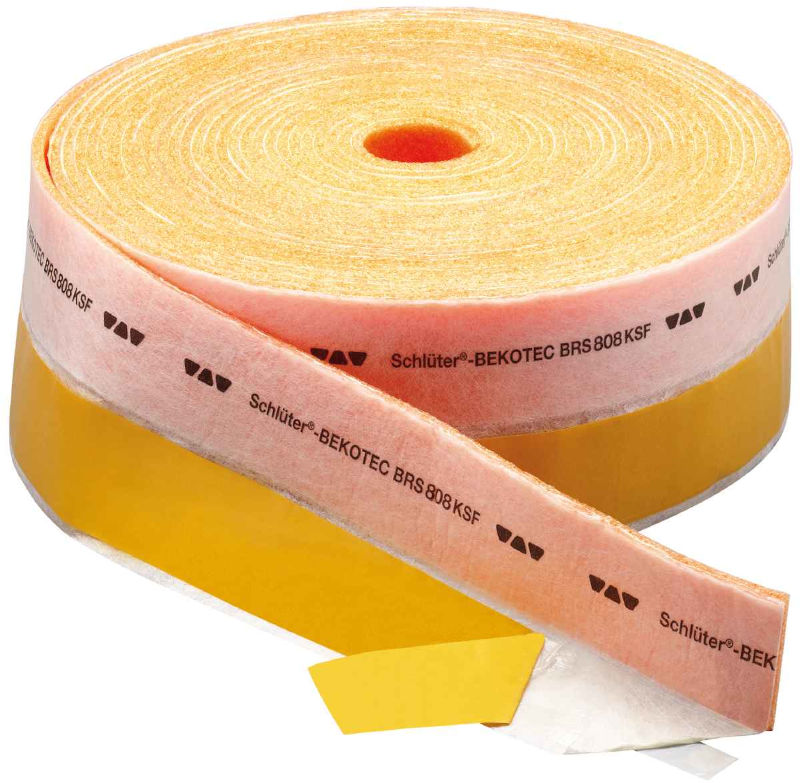 Randstreifen mit Klebestützfuß | 25m | Schlüter BEKOTEC-BRS KSF
