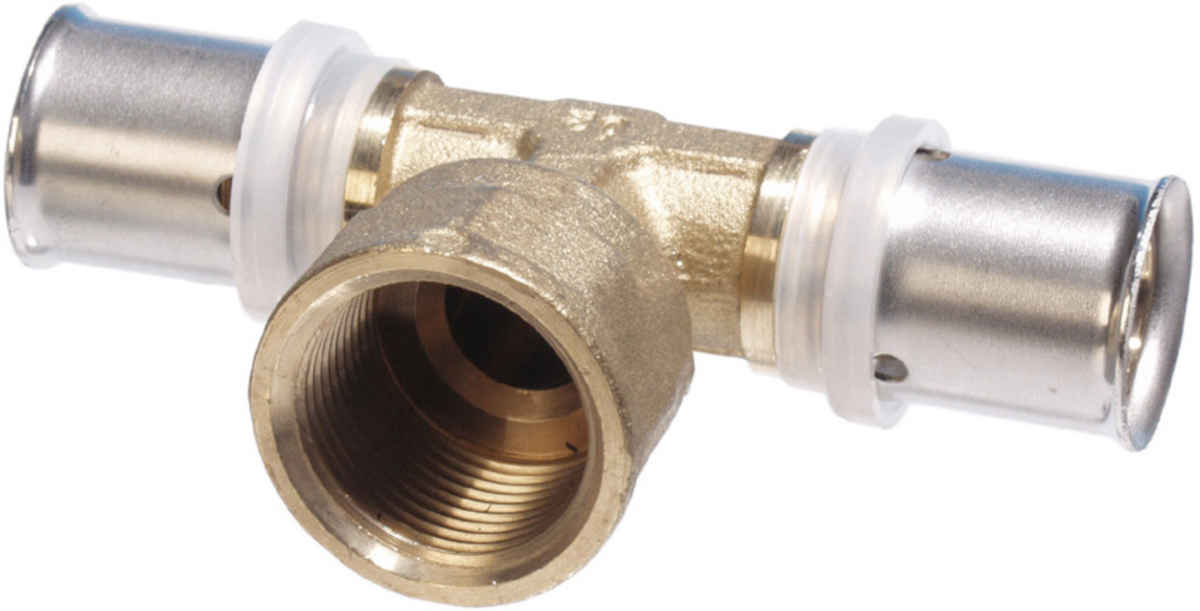 Fitting T-Stück -mittig erweitert- 16 x 2 - 20 x 2 - 16 x 2 Fitting T-Stück -mittig erweitert- 16 x 2 - 20 x 2 - 16 x 2