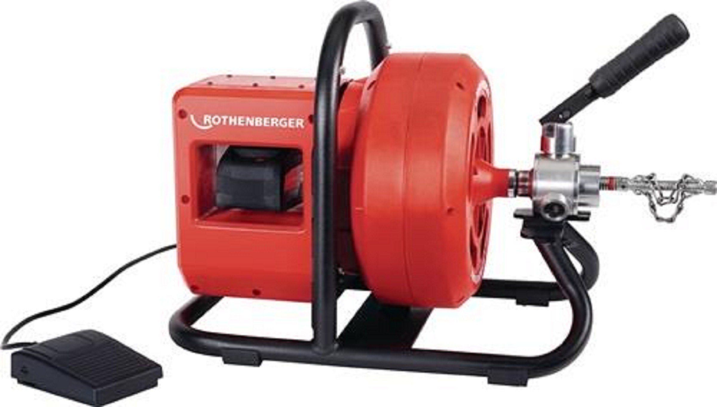 Akku-Rohrreinigungsmaschine RODRUM VarioClean CAS f.Rohr-D.40-100mm 21,6kg | ROTHENBERGER