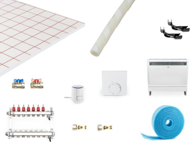 Komplettansicht 10-100 qm Klettsystem-Set